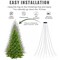 Kitcheniva 6.56FT x 16 Lines 320 LED Christmas Tree Waterfall String Lights